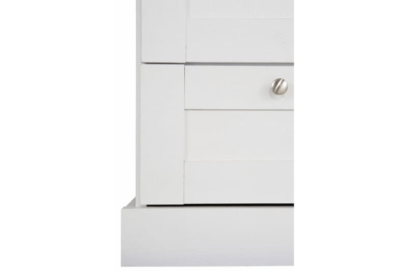 Dareia Garderobe 85 cm - Hvit/Brun - Oppbevaring - Klesoppbevaring - Garderober & garderobesystem - Garderobeskap & klesskap