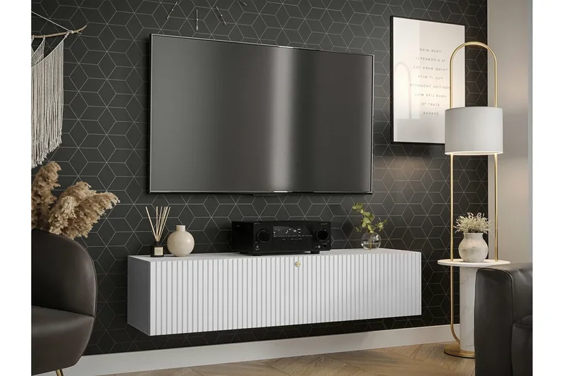 Dunvegan Tv-skåp 150 cm NO_BRAND White - Møbler - Mediamøbel & tv møbel - TV-benk & mediabenk