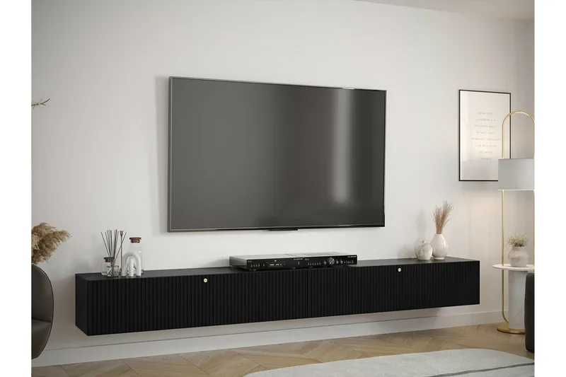 Dunvegan Tv-skåp 300 cm Black - Møbler - Mediamøbel & tv møbel - TV-skap