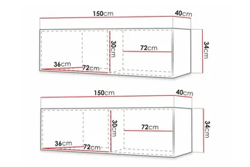 Dunvegan Tv-skåp 300 cm Black - Møbler - Mediamøbel & tv møbel - TV-benk & mediabenk