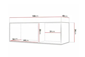 Dunvegan TV-skap 100 cm - Møbler - Mediamøbel & tv møbel - TV-benk & mediabenk