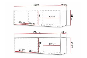 Dunvegan TV-skap 300 cm - Svart - Møbler - Mediamøbel & tv møbel - TV-skap