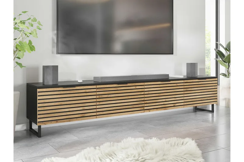 Galbally TV-skåp 200 cm - Brun - Møbler - Mediamøbel & tv møbel - TV-skap