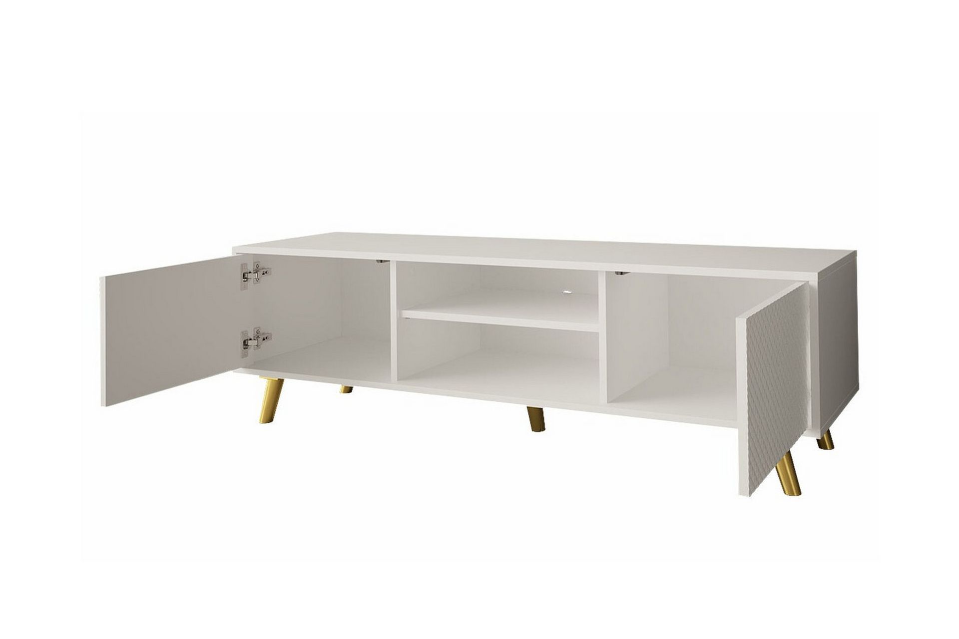 Glenndale TV-skåp 140 cm - Hvid - Møbler - Mediamøbel & tv møbel - TV-skap