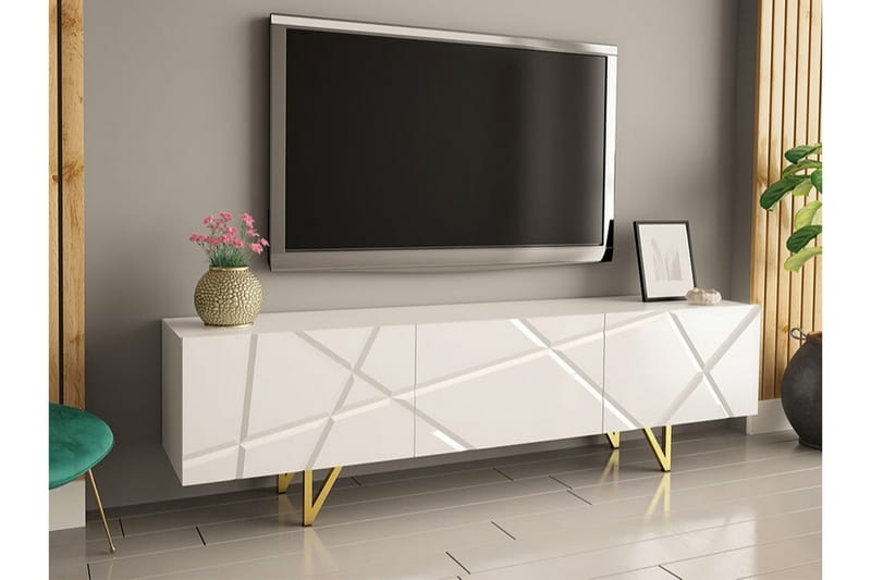 Glenndale TV-skåp 180 cm - Hvid - Møbler - Mediamøbel & tv møbel - TV-skap