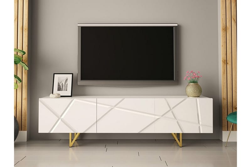 Glenndale TV-skåp 180 cm - Hvid - Møbler - Mediamøbel & tv møbel - TV-skap