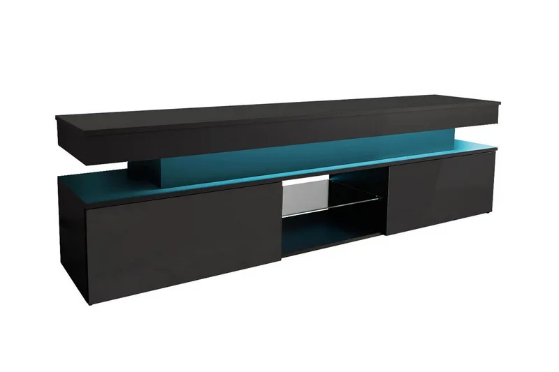 Glenndale TV-skåp 190 cm - Svart - Møbler - Mediamøbel & tv møbel - TV-skap