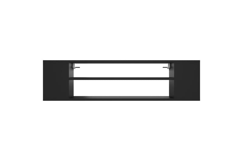Hengende TV-benk svart 100x30x26,5 cm sponplate - Svart - Møbler - Mediamøbel & tv møbel - TV-skap