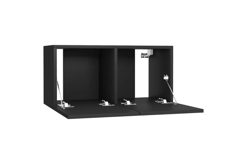 Hengende TV-benk svart 60x30x30 cm - Svart - Møbler - Mediamøbel & tv møbel - TV-skap