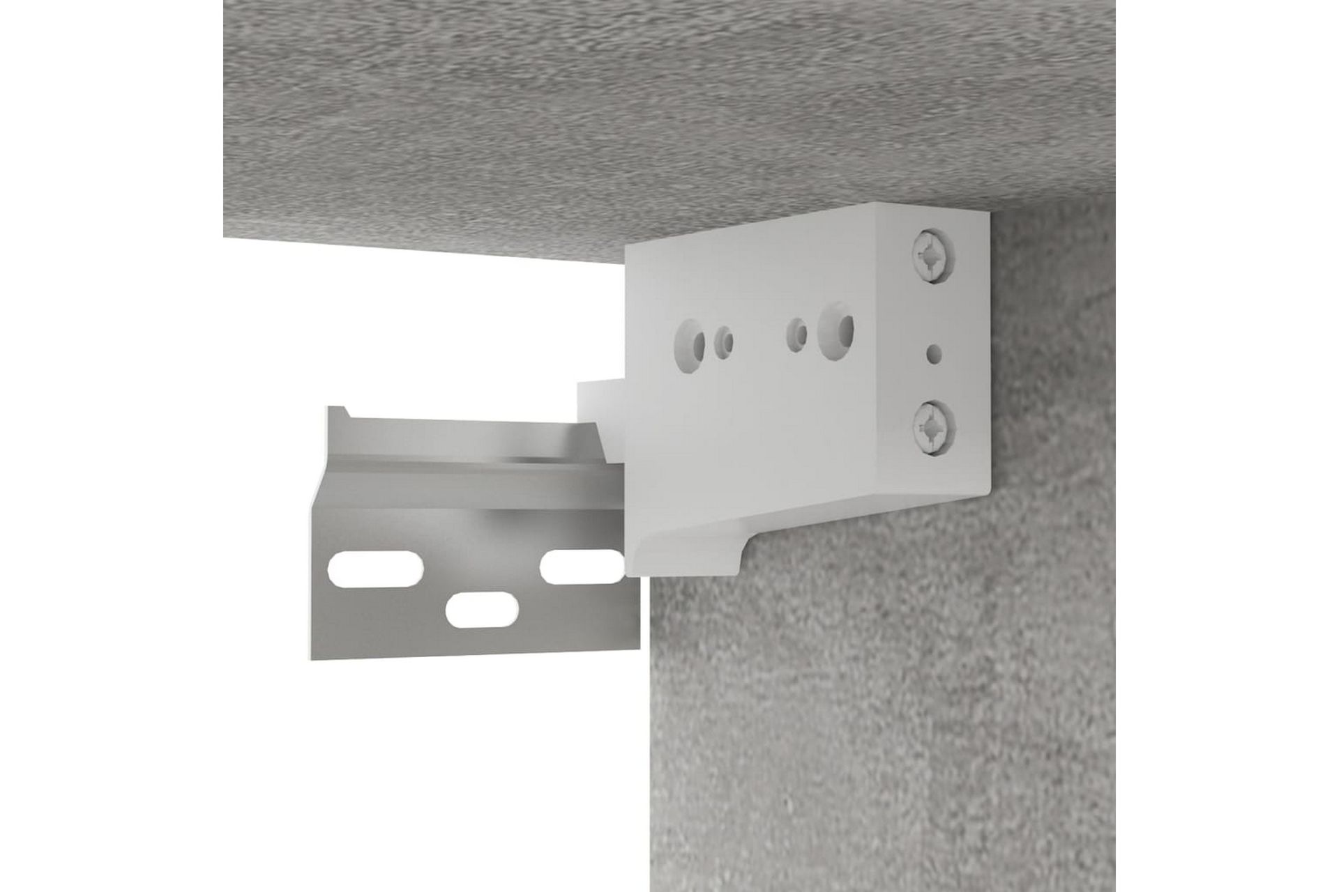 Hengende TV-benker 2 stk betonggrå 60x30x30 cm - Grå - Møbler - Mediamøbel & tv møbel - TV-skap