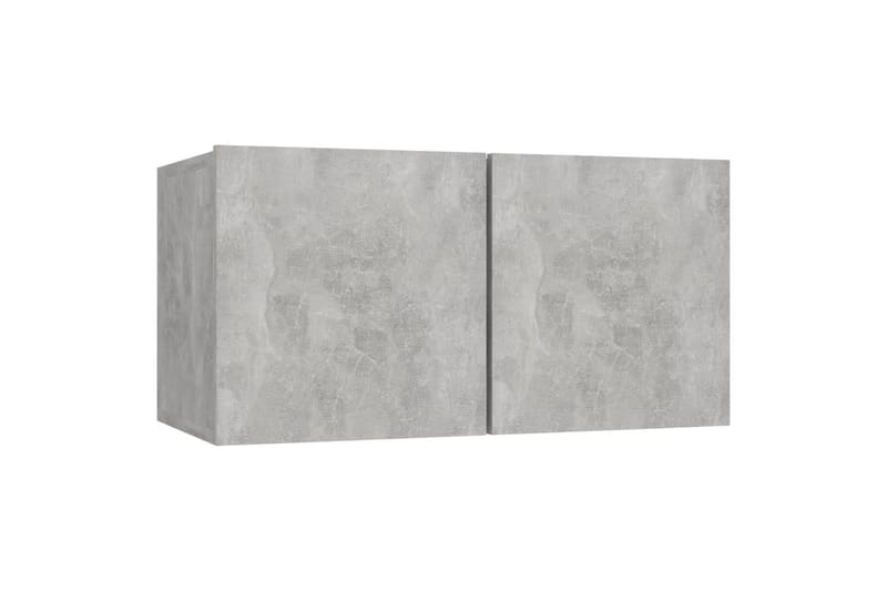 Hengende TV-benker 3 stk betonggrå 60x30x30 cm - Grå - Møbler - Mediamøbel & tv møbel - TV-skap