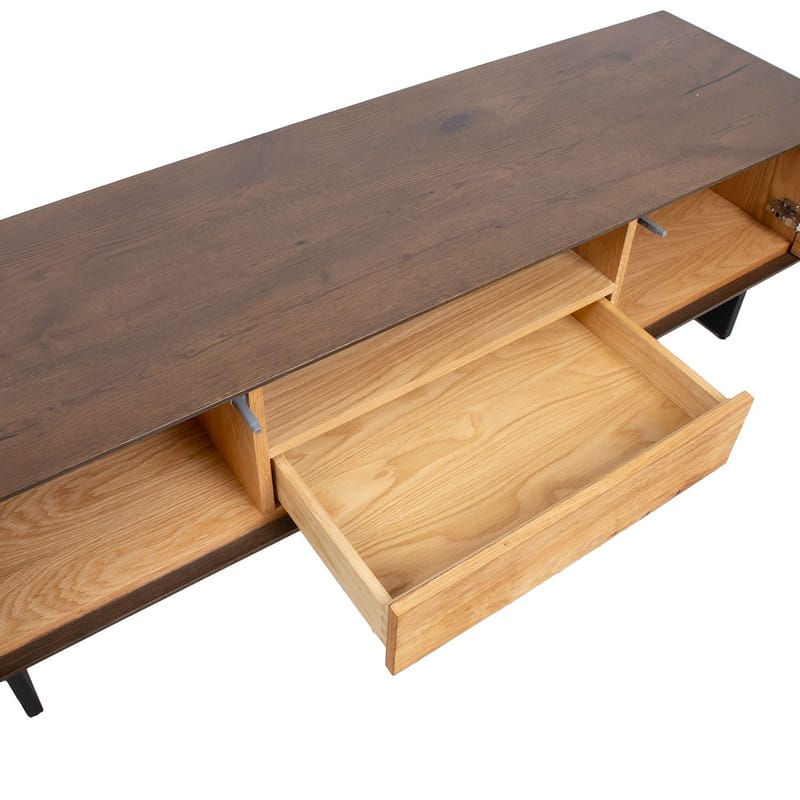 TV-skap HOME4YOU Valencia 160x45x45 cm eik - eik - Møbler - Mediamøbel & tv møbel - TV-skap