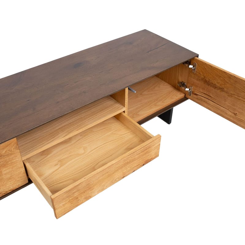 TV-skap HOME4YOU Valencia 160x45x45 cm eik - eik - Møbler - Mediamøbel & tv møbel - TV-skap