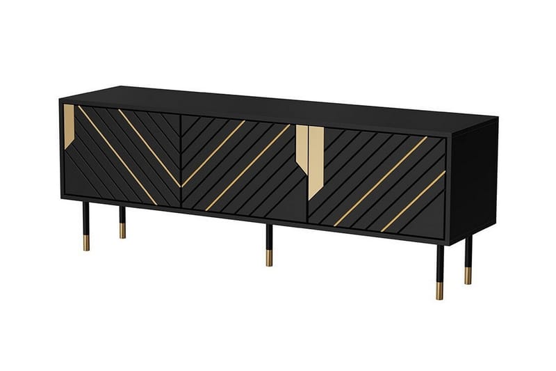 Juniskär TV-benk 154 cm - Svart - Møbler - Mediamøbel & tv møbel - TV-skap