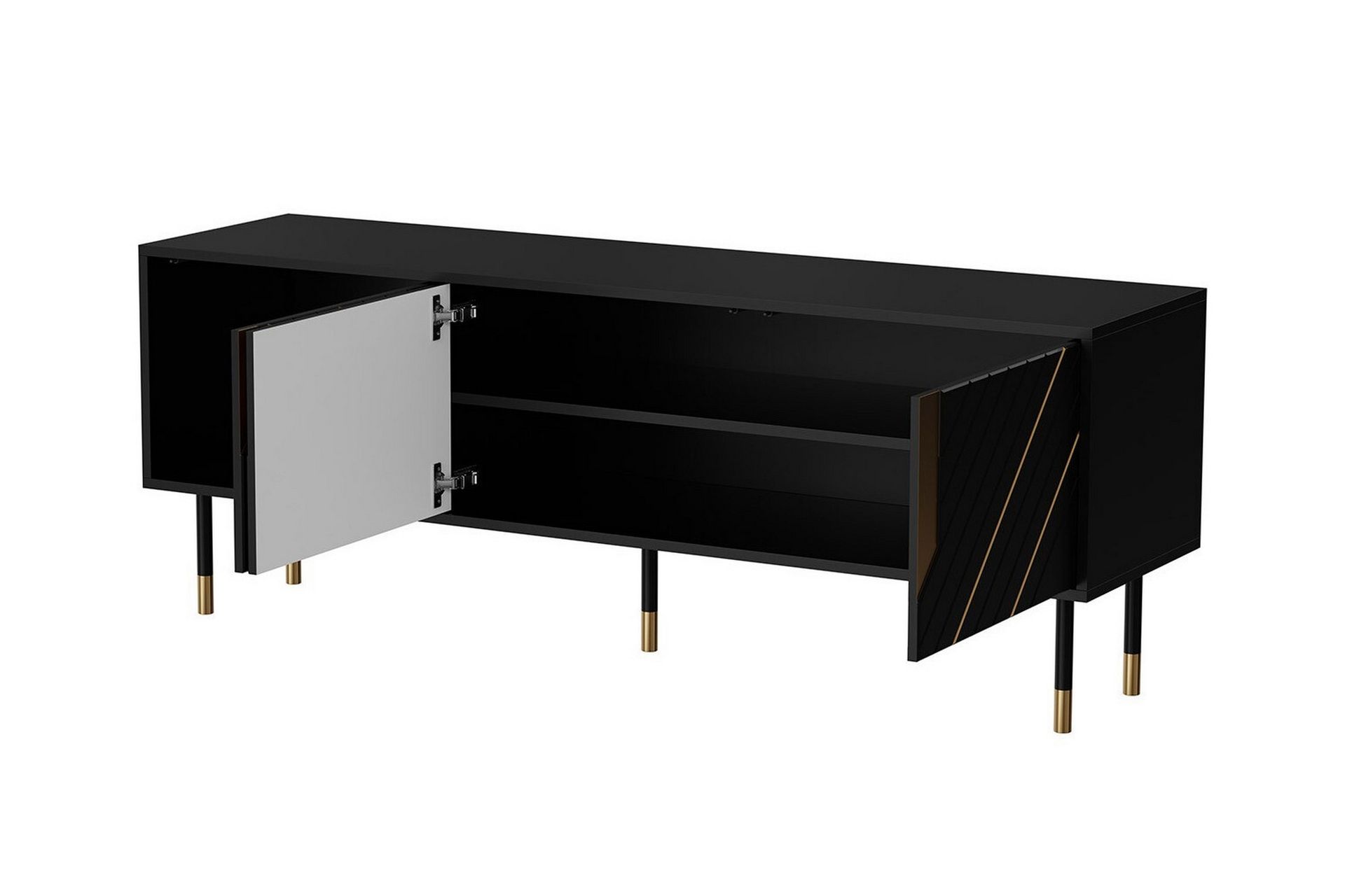 Juniskär TV-benk 154 cm - Svart - Møbler - Mediamøbel & tv møbel - TV-skap
