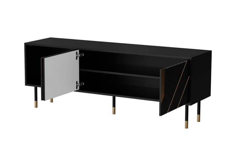 Juniskär TV-benk 154 cm - Svart - Møbler - Mediamøbel & tv møbel - TV-skap