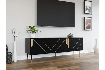 Juniskär TV-benk 154 cm - Svart - Møbler - Mediamøbel & tv møbel - TV-benk & mediabenk