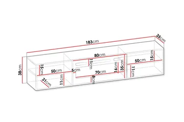Juniskär TV-benk 183 cm - Hvid - Møbler - Mediamøbel & tv møbel - TV-benk & mediabenk