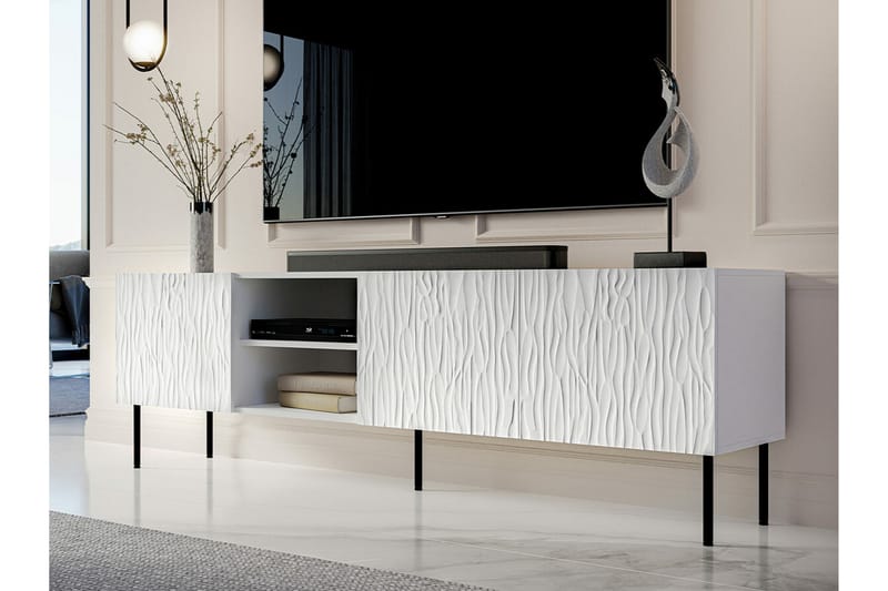 Juniskär TV-benk 190 cm - Hvid - Møbler - Mediamøbel & tv møbel - TV-skap