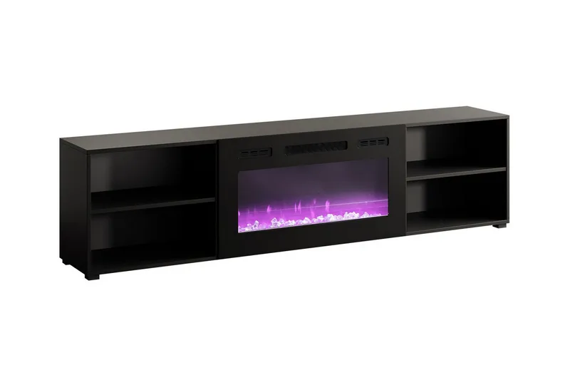 Juniskär TV-benk 200 cm, Svart