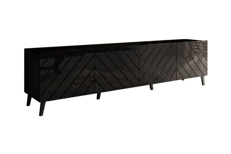 Juniskär TV-benk 200 cm - Svart - Møbler - Mediamøbel & tv møbel - TV-skap
