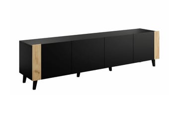 Juniskär TV-benk 201 cm - Svart - Møbler - Mediamøbel & tv møbel - TV-skap