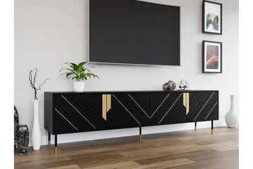 Juniskär TV-benk 204 cm - Svart - Møbler - Mediamøbel & tv møbel - TV-benk & mediabenk
