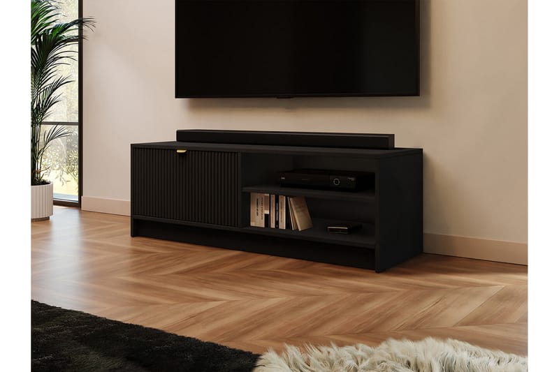 Kintore TV-skap 120 cm - Svart - Møbler - Mediamøbel & tv møbel - TV-skap