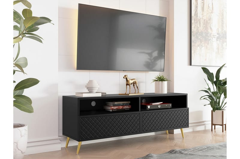 Kintore TV-skap 150 cm - Svart - Møbler - Mediamøbel & tv møbel - TV-skap