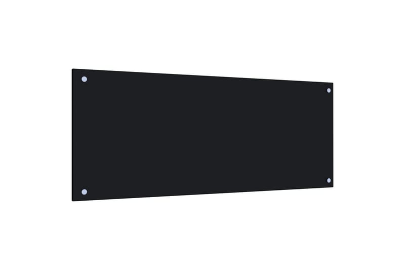 Kjøkkenplate svart 100x40 cm herdet glass - Svart - Møbler - Mediamøbel & tv møbel - TV-skap