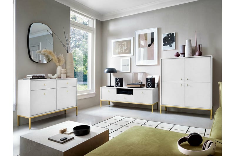 Klinkerville TV-skap 154 cm - Hvid - Møbler - Mediamøbel & tv møbel - TV-skap