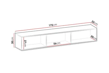 Klinkerville TV-skap 175 cm - Cream - Møbler - Mediamøbel & tv møbel - TV-benk & mediabenk
