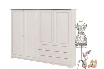 Naoki TV-skap 185 cm - Hvit - Møbler - Mediamøbel & tv møbel - TV-skap