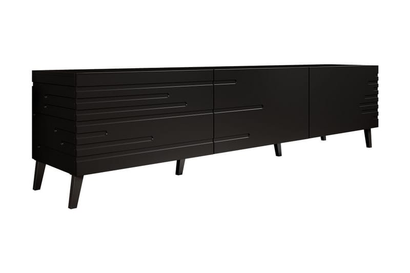 Novaj Tv-skap 155 cm - Svart - Møbler - Mediamøbel & tv møbel - TV-skap