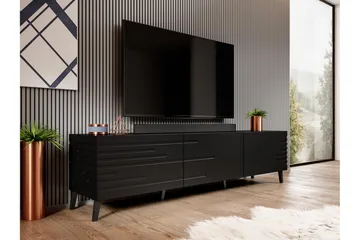 Novaj Tv-skap 155 cm - Svart - Møbler - Mediamøbel & tv møbel - TV-benk & mediabenk