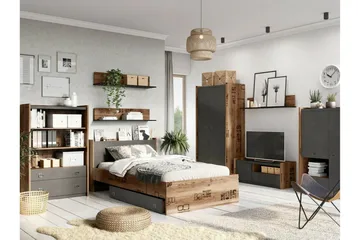 Rathmore TV-skap 110 cm - Grå - Møbler - Mediamøbel & tv møbel - TV-benk & mediabenk