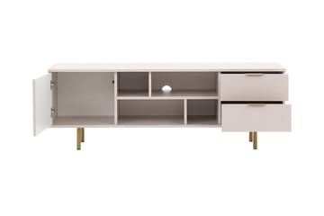 Staffin Gulvstående TV-benk 150 cm med Oppbevaring i Malt Tre - Beige - Møbler - Mediamøbel & tv møbel - TV-benk & mediabenk