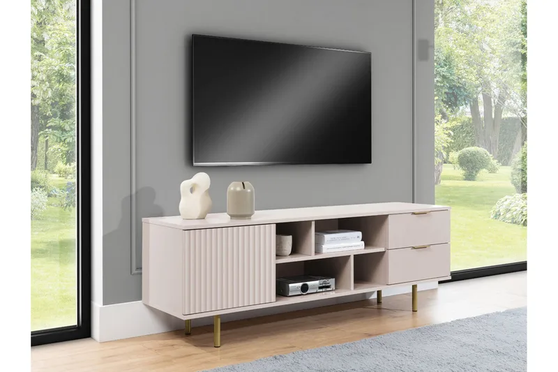 Staffin TV-benk 150 cm - Cashmere - Møbler - Mediamøbel & tv møbel - TV-skap