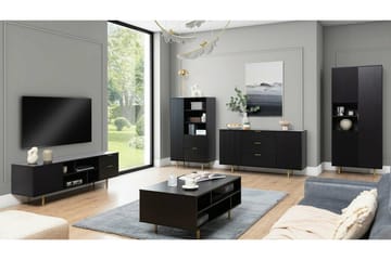 Staffin TV-benk 150 cm - Svart - Møbler - Mediamøbel & tv møbel - TV-benk & mediabenk