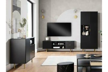 Staffin TV-benk 150 cm - Svart - Møbler - Mediamøbel & tv møbel - TV-benk & mediabenk