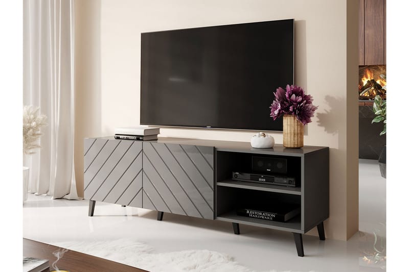 Strontian Tv-skåp 150 cm Scandinavian Choice Graphite - Møbler - Mediamøbel & tv møbel - TV-benk & mediabenk