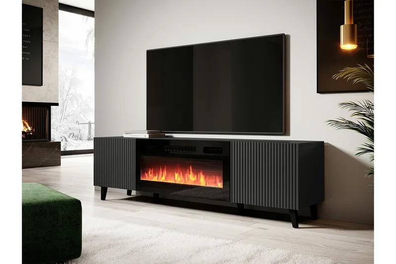 Strontian Tv-skåp 181 cm Scandinavian Choice Anthracite - Antrasitt - Møbler - Mediamøbel & tv møbel - TV-benk & mediabenk