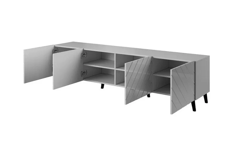 Strontian Tv-skåp 200 cm Scandinavian Choice Black - Møbler - Mediamøbel & tv møbel - TV-skap