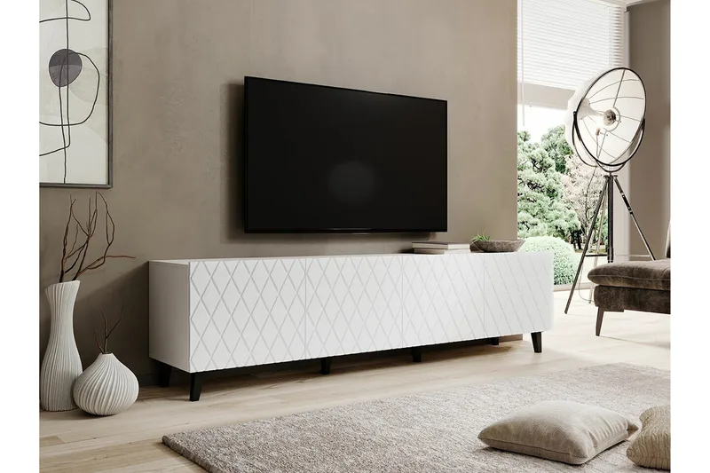 Strontian Tv-skåp 200 cm Scandinavian Choice White - Møbler - Mediamøbel & tv møbel - TV-skap