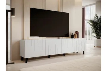 Strontian Tv-skåp 200 cm Scandinavian Choice White - Møbler - Mediamøbel & tv møbel - TV-benk & mediabenk