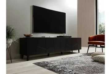 Strontian Tv-skåp 201 cm Scandinavian Choice Black - Møbler - Mediamøbel & tv møbel - TV-benk & mediabenk