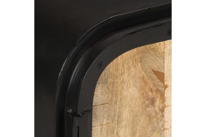 TV-benk 110x30x45 cm grovt mangotre - Svart - Møbler - Mediamøbel & tv møbel - TV-skap