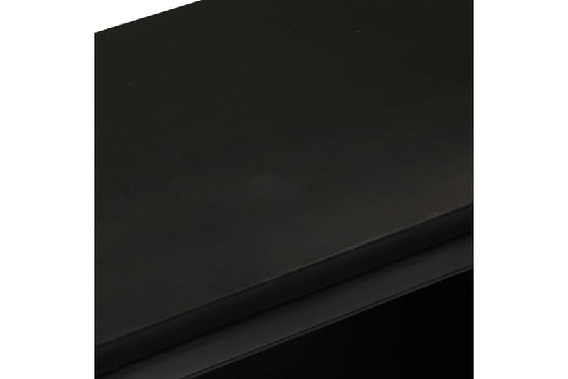 TV-benk 110x30x45 cm grovt mangotre - Svart - Møbler - Mediamøbel & tv møbel - TV-skap