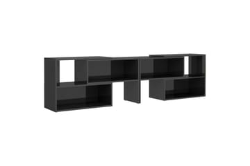 TV-benk høyglans grå 149x30x52 cm sponplate - Grå - Møbler - Mediamøbel & tv møbel - TV-skap