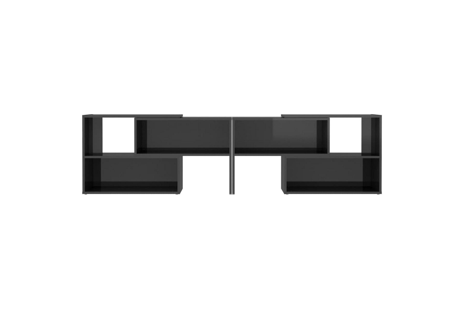 TV-benk høyglans grå 149x30x52 cm sponplate - Grå - Møbler - Mediamøbel & tv møbel - TV-skap